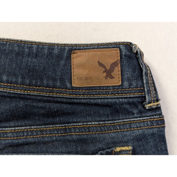 American Eagle Womens Jeans Kick Boot Stretch Size 8 Regular Blue - Picture 9 of 9